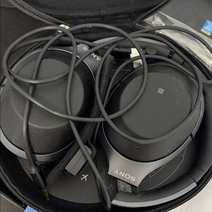 Sony Black Device with White Logo